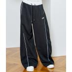 ワイドパンツ パンツ サイドライン裏起毛ワイドパンツ ワイドパンツ スウェット 裏起毛 ボトムス サイドライン あったか 防寒 ズボン 冬 ウエストゴム