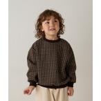 tシャツ ミニチェックニットソープルオーバー キッズ 子供服 男の子 女の子