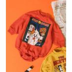 ベビー服 ロンパース 「リンク」BREEZY CATS にゃんシーンボディオール