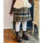 スカート シャギーチェックスカート キッズ 子供服 女の子