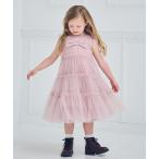 ワンピース キラキラドットティアードドレス キッズ 子供服 女の子