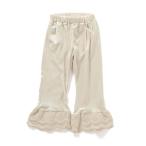 パンツ レースフリルベロアパンツ キッズ 子供服 女の子