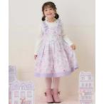 ワンピース スイーツタウン柄　ドッキングワンピース キッズ 子供服 女の子
