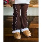 パンツ 起毛リブサイドラインメローレギンスパンツ キッズ 子供服 女の子