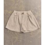 パンツ 起毛リブショートパンツ キッズ 子供服 女の子