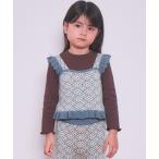 tシャツ 「セットアップ着用可」ジャガードニットビスチェトップスセット キッズ 子供服 女の子