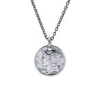 ショッピングjam ネックレス ヴィンテージ マーキュリー コイン ネックレス シルバー925 メンズ レディース メンズ レディース