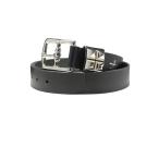 ベルト 牛革 レザー ポスト プレーン ダブル スタッズ ベルト ブランド オリジナル メンズ レディース