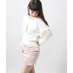 スカート WEGO/クラッシュベロアタイトスカパン