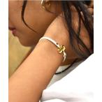 ブレスレット 「 RANDOM / ランダム 」 SWAROVSKI INITIAL CORD BRACELET - WHITE / スワロフスキー