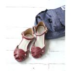 サンダル キッズ ベルクロ ローウェッジ ストラップ サンダル キッズ 子供 女の子