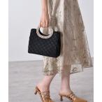 ハンドバッグ 2WAY パールハンドルのフェミニンレース 結婚式 お呼ばれ パーティーバッグ