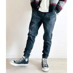 ジーンズ ストレッチデニム ジョガーパンツ イージー仕様 ウエストゴム テーパードシルエット ヴィンテージ加工 メンズ メンズ