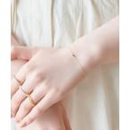 ショッピングブレスレット ブレスレット 「K10」プチルビーブレスレット/BOX＆ショッパーつき レディース
