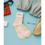 靴下 1/2ソリッド リブ ソックス レディース