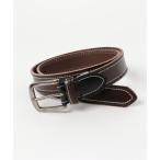 ベルト バイカラーステッチレザーベルト メンズ