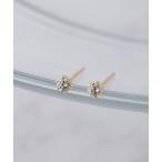 ピアス 一粒ダイヤのスタッドピアス レディース