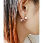 ピアス ループパールピアス レディース