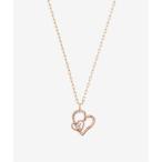 ネックレス K10 ピンクゴールド ダイヤモンド ハート ネックレス BLOOM/ブルーム レディース