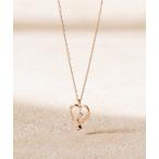 ショッピングピンクゴールド ネックレス K10 ピンクゴールド ダイヤモンド ハート ネックレス BLOOM/ブルーム レディース