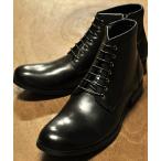 ブーツ DEDEsKEN 本革プレーントゥレースアップブーツ（10599）ショートブーツ メンズ