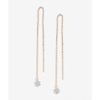 ピアス K18 ピンクゴールド キュービックジルコニア ピアス(S) ESTELLE/エステール レディース