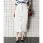 スカート デニム LE DENIM ボタンタイトスカート◆