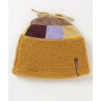 ニット帽 ニットキャップ パッチワークボアワッチ キッズ 子供 男の子 女の子