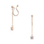 イヤリング K10 スイングイヤリング レディース