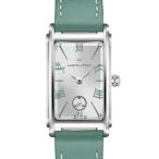 腕時計 HAMILTON 「ハミルトン」 腕時計 Ardmore （アードモア）  クオーツ 27MM レザーベルト シルバー×グリーン レディース