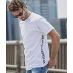 tシャツ 1PIU1UGUALE3 RELAX(ウノピゥウノウグァーレトレ リラックス)サイドロゴプリントTシャツ メンズ レディース