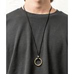 ネックレス 「MinoriTY」フープ スエード ネックレス リングネックレス ユニセックス メンズ メンズ レディース