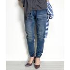 ジーンズ デニム デニムパンツ デニムパンツ ジョガーパンツ ヴィンテージ加工 ストレッチ キレイめ レディース レディース