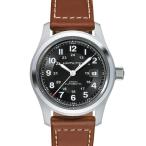 腕時計 HAMILTON 「ハミルトン」 腕時計 Khaki Field （カーキ フィールド）  オート 自動巻き 38MM レザーベルト ブラック