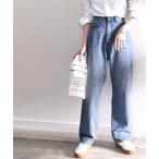  pants Denim jeans lady's easy high waist wide strut plain Denim &chino color pants 