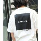 tシャツ Tシャツ ▽WEB限定 MONO-MART×KANGOL 別注ロゴ刺繍 プリント半袖Tee オーバーサイズカットソー