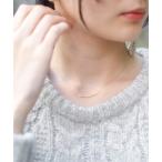 ネックレス カーブラインネックレス「プレーン」 レディース