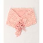 ストール マフラー フラワーミックスファーショール レディース