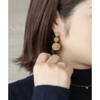 イヤリング ポンポンフラワーの連なりイヤリング レディース