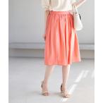 スカート タックベルトサップギャザースカート