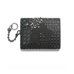 ショッピングjam 財布 印伝/印傳屋 鹿革 レザー がま口 ミディアム ウォレット カモフラージュ柄 ブランド コラボ 二つ折り財布 メンズ