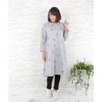 レディース ワンピース 綿麻ボタニカル刺繍ワンピース「大きいサイズ対応」「9号(M)〜15号(3L)」