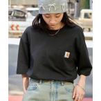 tシャツ carhartt/カーハート Workwear ビッグシルエット ポケット半袖 ロゴ Tシャツ ワッペン トップス メンズ レディース