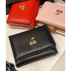 財布 【がま口/三つ折り型】メタルチェリーミニウォレット