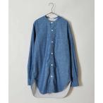 シャツ スタンドカラーシャツ メンズ