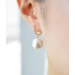 イヤリング コットンパールフープイヤリング レディース