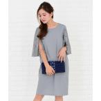  платье цветочный принт гонки рукав ko Kuhn One-piece * платье 