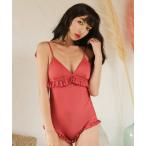  купальный костюм оборка имеется One-piece одноцветный женский купальный костюм женский 