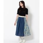 スカート O'Neil of Dublin コンビネーション リバティ スウィングスカート ロング 80cm