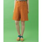 パンツ コットンワッフルハーフパンツ レディース